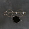Rigards x The Viridi-Anne collaboration detachable sunglasses RG1022TVA collection RG-RG1022TVA-GDJTKTMQTJB antique gold & titanium frame titanium frame transparent lens + bronze gradient lens